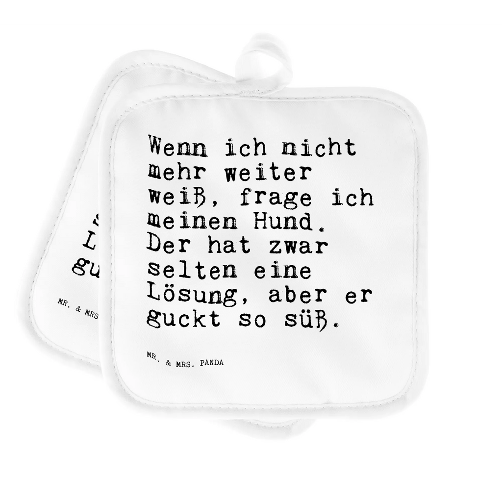 2-elementowy zestaw podkładek pod garnki Wenn ich nicht mehr... Przysłowie, przysłowia, zabawne przysłowia, mądrości, cytaty, prezenty z przysłowiami