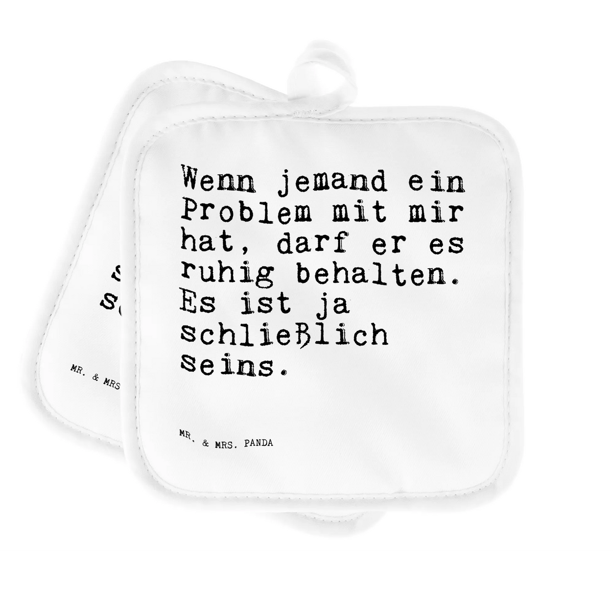 2er Set Topflappen  Wenn jemand ein Problem... Topflappen Set, Topflappen im Doppelpack, Zwei Topflappen, topfhalter, 2er Set Topflappen, Ofenlappen, Doppel Topflappen, Topflappen, Topflappenset, Topflappen 2er Set, Topfuntersetzer, Kochlappen, Sprüche, Lustige Sprüche, Weisheiten, Zitate, Spruch, Spruch Geschenke, Spruch Sprüche Weisheiten Zitate Lustig Weisheit Worte