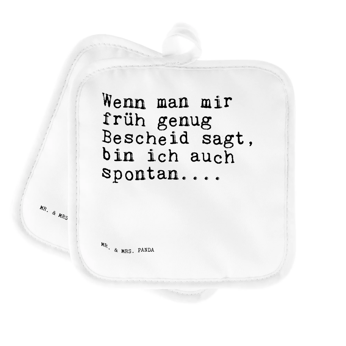 Pot holder Wenn man mir früh... oven mitts, set, cooking, gloves, baking, potholders, kitchen, oven cloth set, oven glove, saying, sayings, funny, wisdom, quotes, Sayings Proverbs Wisdom Quotes Funny Wisdom Words