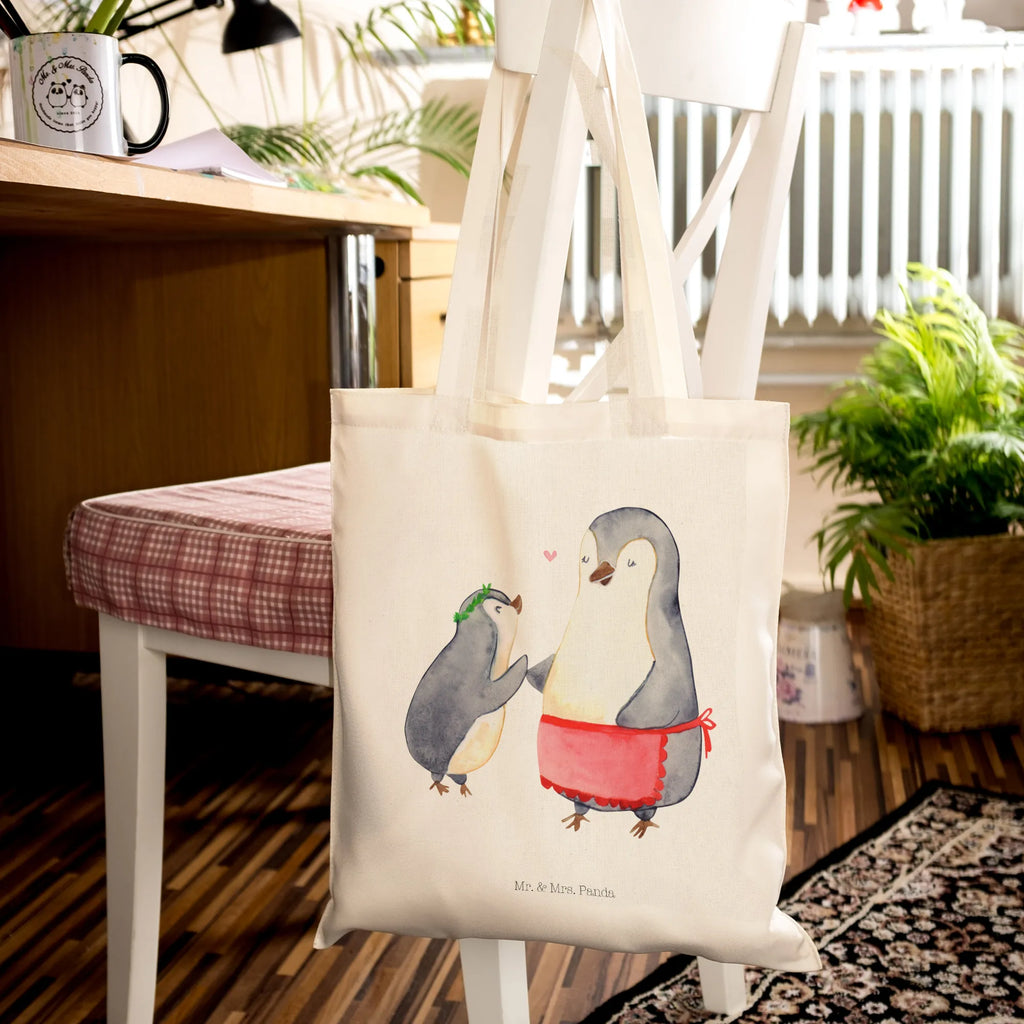 Tote bag Penguin with child bag, shoulder bag, jute bag, cotton bag, cloth bag, pouch, shopping bag, shopper, Carrier bag, Family, Father's Day, Mother's Day, brother, sister, Mom, Dad, Mother, Mummy, Mommy, Birthday, Gift