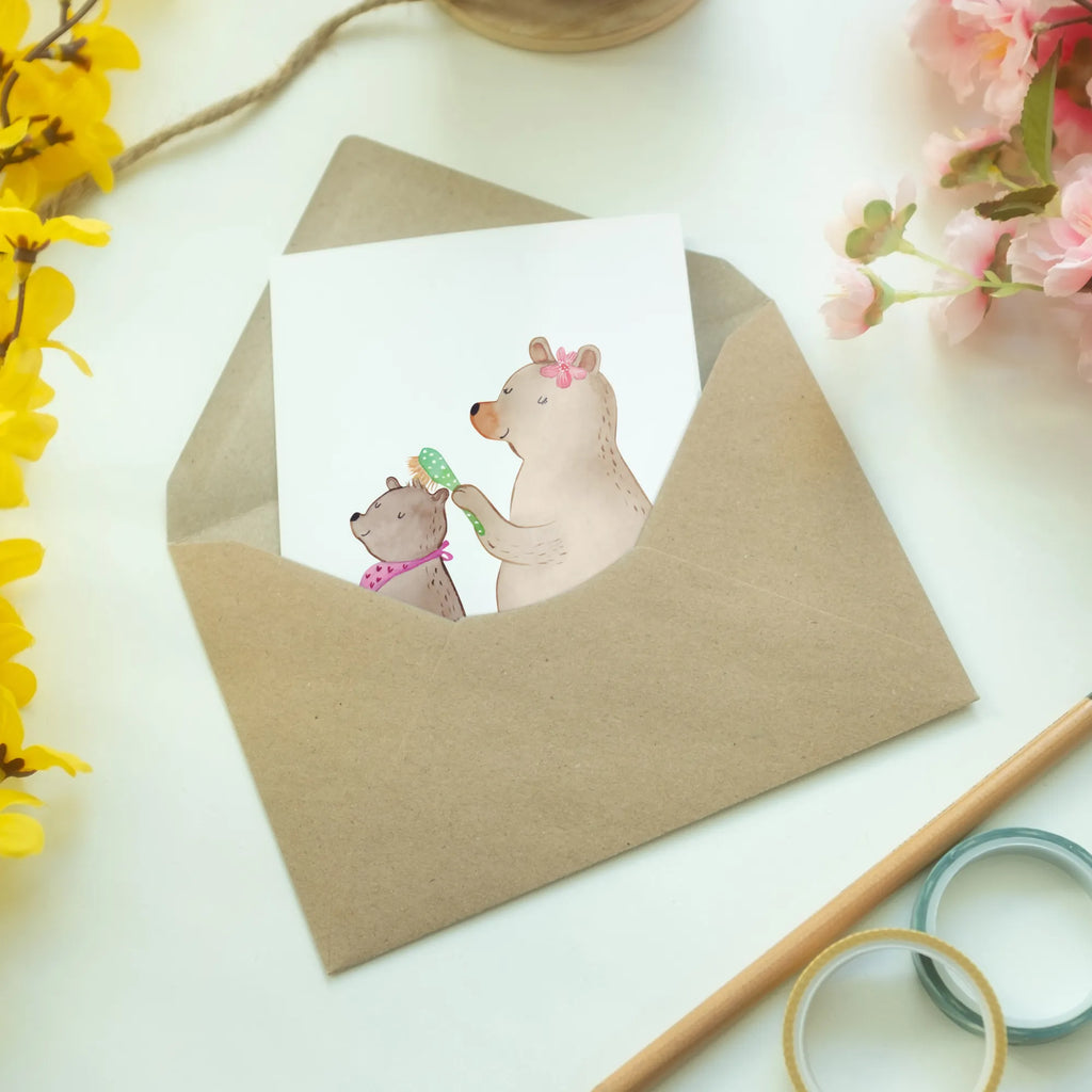 Kartka okolicznościowa niedźwiedź dziecko Hochzeitskarte, Glückwunschkarte, Einladungskarte, Karte, Geburtstagskarte, Grußkarte, Ansichtskarten, Klappkarte, Familie, Vatertag, Muttertag, Bruder, Schwester, Mama, Papa, Oma, Opa, Mutter, Mutti, Geschenk