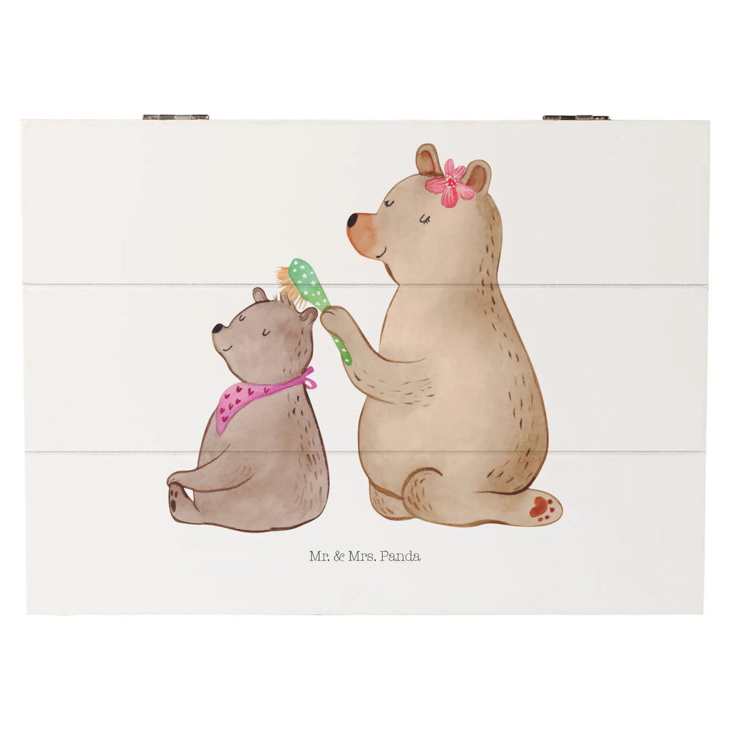 Holzkiste Bär mit Kind Erinnerungsbox, Geschenkdose, Aufbewahrungsbox, Dekokiste, Geschenkbox, Erinnerungskiste, Truhe, XXL, Schatulle, Kiste, Holzkiste, Schatzkiste, Familie, Vatertag, Muttertag, Bruder, Schwester, Mama, Papa, Oma, Opa, Mutter, Mutti, Geschenk
