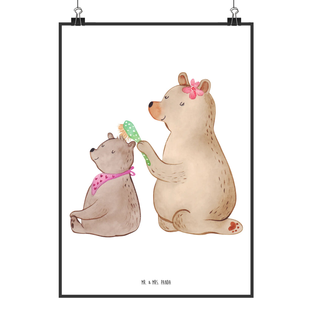 Poster Bär mit Kind Wandposter, Mr. & Mrs. Panda Poster, Raumdekoration, Bild, Wanddeko Bild, Handgemaltes Poster, Poster, Kinderposter, Wanddekoration, Posterdruck, Kunstdruck, Designposter, Wanddeko, Küchenposter, Familie, Vatertag, Muttertag, Bruder, Schwester, Mama, Papa, Oma, Opa, Geschenk, Mutti, Mutter