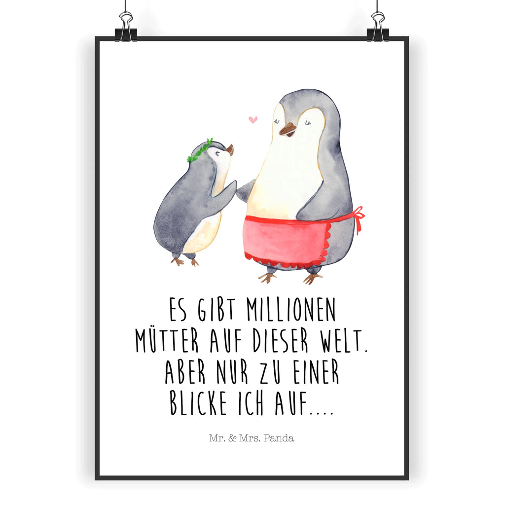 Poster Penguin with child Poster, Wandposter, Bild, Wanddeko, Küchenposter, Kinderposter, Wanddeko Bild, Raumdekoration, Wanddekoration, Handgemaltes Poster, Mr. & Mrs. Panda Poster, Designposter, Kunstdruck, Posterdruck, Familie, Vatertag, Muttertag, Bruder, Schwester, Mama, Papa, Oma, Opa, Geschenk, Mami, Mutti, Mutter, Geburststag