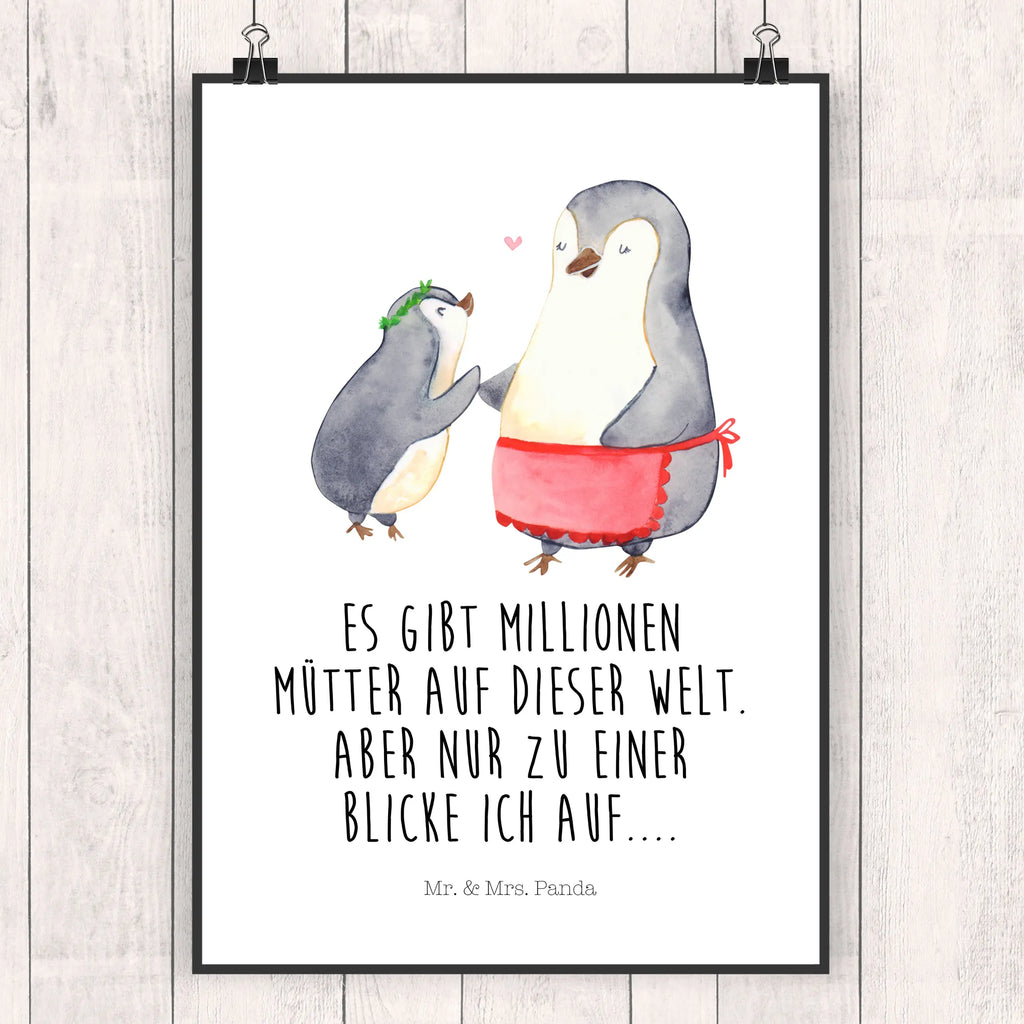 Poster Penguin with child Poster, Wandposter, Bild, Wanddeko, Küchenposter, Kinderposter, Wanddeko Bild, Raumdekoration, Wanddekoration, Handgemaltes Poster, Mr. & Mrs. Panda Poster, Designposter, Kunstdruck, Posterdruck, Familie, Vatertag, Muttertag, Bruder, Schwester, Mama, Papa, Oma, Opa, Geschenk, Mami, Mutti, Mutter, Geburststag
