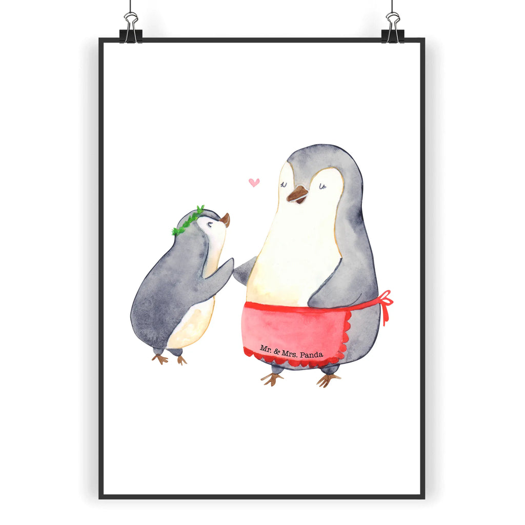 Poster Penguin with child Poster, Wandposter, Bild, Wanddeko, Küchenposter, Kinderposter, Wanddeko Bild, Raumdekoration, Wanddekoration, Handgemaltes Poster, Mr. & Mrs. Panda Poster, Designposter, Kunstdruck, Posterdruck, Familie, Vatertag, Muttertag, Bruder, Schwester, Mama, Papa, Oma, Opa, Geschenk, Mami, Mutti, Mutter, Geburststag