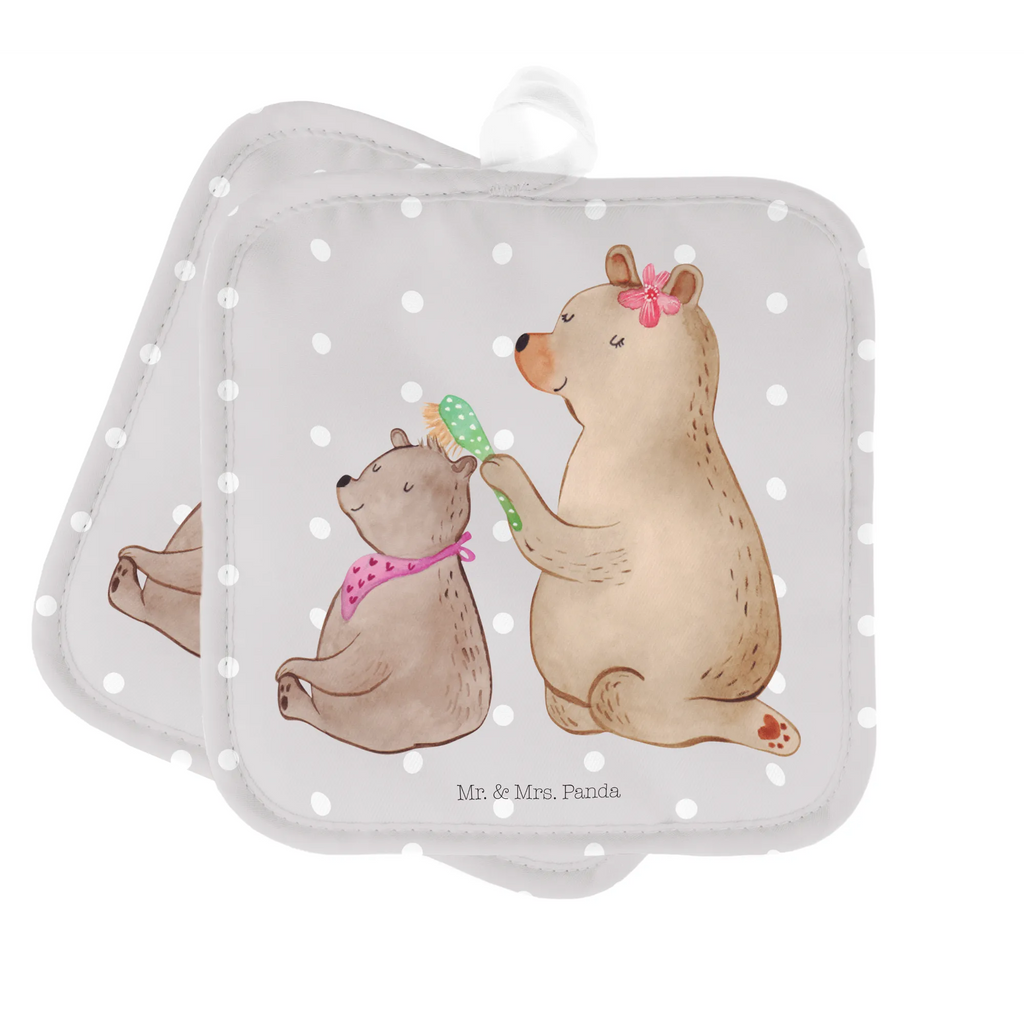 2er Set Topflappen  Bär mit Kind Topflappen, Topfhandschuhe, 2er Set Topflappen, Topflappen 2er Set, topfhalter, Topflappen Set, Topfuntersetzer, Topflappenset, Familie, Vatertag, Schwester, Muttertag, Bruder, Papa, Oma, Mama, Opa, Mutti, Mutter, Geschenk