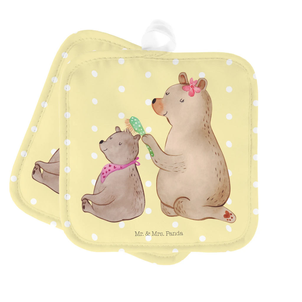 2er Set Topflappen  Bär mit Kind Topflappen, Topfhandschuhe, 2er Set Topflappen, Topflappen 2er Set, topfhalter, Topflappen Set, Topfuntersetzer, Topflappenset, Familie, Vatertag, Schwester, Muttertag, Bruder, Papa, Oma, Mama, Opa, Mutti, Mutter, Geschenk