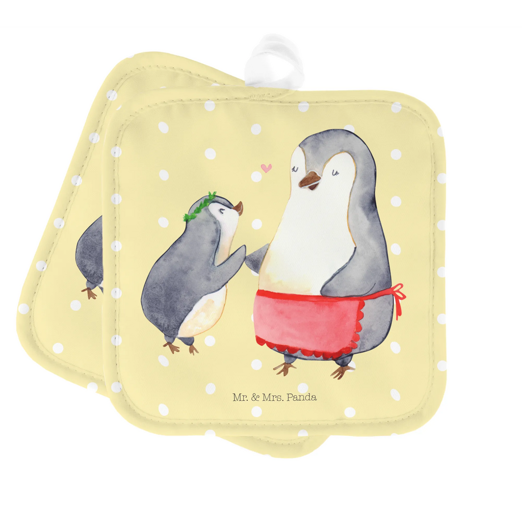 2-elementowy zestaw podkładek pod garnki Pingwin z dzieckiem Topfhandschuhe, Ofenhandschuh, Topflappenset, Topflappen Set, Topfhandschuh, Topfuntersetzer, Topflappen, Ofenhandschuhe, Topflappen 2er Set, Schöne Topflappen, Topflappen mit Spruch, Topflappen lustig, Familie, Vatertag, Muttertag, Bruder, Schwester, Mama, Papa, Oma, Opa, Geschenk, Mami, Mutti, Mutter, Geburststag