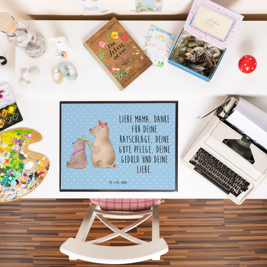 Schreibtischunterlage Bär mit Kind Büroartikel, Schreibtischauflage, Schreibunterlage, Schreibtischunterlage Groß, Schreibtisch Unterlagen, Bürobedarf, Schreibwaren, Familie, Vatertag, Muttertag, Bruder, Schwester, Mama, Papa, Oma, Opa, Geschenk, Mutter, Mutti