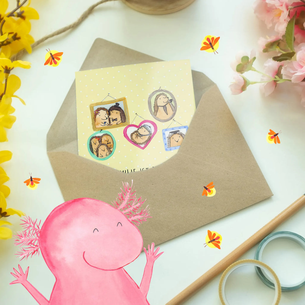 Grußkarte Igel Familie osterkarten, dankeskarten, doppelkarte, Glückwunschkarte, vatertagskarte, genesungskarte, weihnachtskarten, faltkarte, jubiläumskarte, firmungskarte, hochzeitskarten, valentinstagskarte, osterkarte, abiturkarte, einladungskarten, Motivkarte, Grußkarten, neujahrskarte, glückwunschkarten, Beileidskarte, Grußkarte, Klappkarte, kommunionskarte, spruchkarte, babykarte, Oma, Opa, Muttertag, Familie, Schwester, Bruder, Vatertag, Mama, Papa, Igel, Bilder, Zusammenhalt, Glück, Liebe