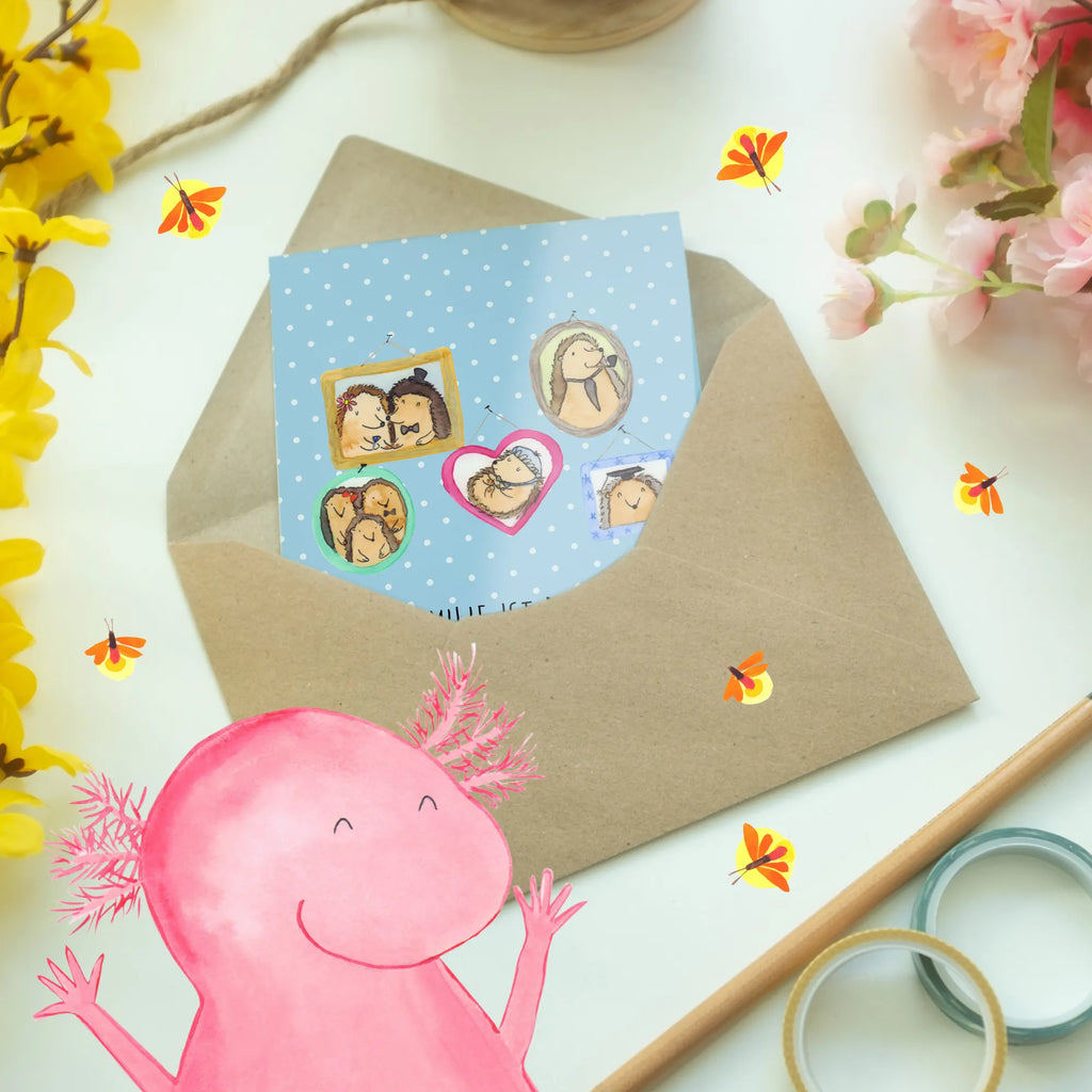 Grußkarte Igel Familie osterkarten, dankeskarten, doppelkarte, Glückwunschkarte, vatertagskarte, genesungskarte, weihnachtskarten, faltkarte, jubiläumskarte, firmungskarte, hochzeitskarten, valentinstagskarte, osterkarte, abiturkarte, einladungskarten, Motivkarte, Grußkarten, neujahrskarte, glückwunschkarten, Beileidskarte, Grußkarte, Klappkarte, kommunionskarte, spruchkarte, babykarte, Oma, Opa, Muttertag, Familie, Schwester, Bruder, Vatertag, Mama, Papa, Igel, Bilder, Zusammenhalt, Glück, Liebe