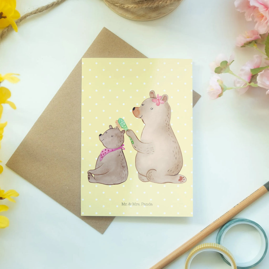 Kartka okolicznościowa niedźwiedź dziecko Hochzeitskarte, Glückwunschkarte, Einladungskarte, Karte, Geburtstagskarte, Grußkarte, Ansichtskarten, Klappkarte, Familie, Vatertag, Muttertag, Bruder, Schwester, Mama, Papa, Oma, Opa, Mutter, Mutti, Geschenk