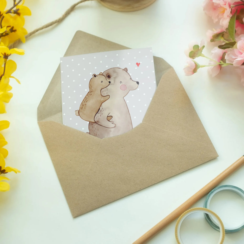Grußkarte Papa Bär Hochzeitskarte, Geburtstagskarte, Karte, Ansichtskarten, Klappkarte, Grußkarte, Einladungskarte, Glückwunschkarte, Familie, Vatertag, Muttertag, Bruder, Schwester, Mama, Papa, Oma, Opa, Papi, Vati, Onkel, Geburtstag, Geschenk, Vater