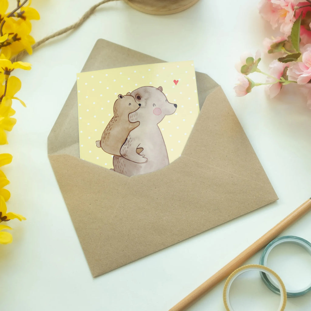 Grußkarte Papa Bär Hochzeitskarte, Geburtstagskarte, Karte, Ansichtskarten, Klappkarte, Grußkarte, Einladungskarte, Glückwunschkarte, Familie, Vatertag, Muttertag, Bruder, Schwester, Mama, Papa, Oma, Opa, Papi, Vati, Onkel, Geburtstag, Geschenk, Vater