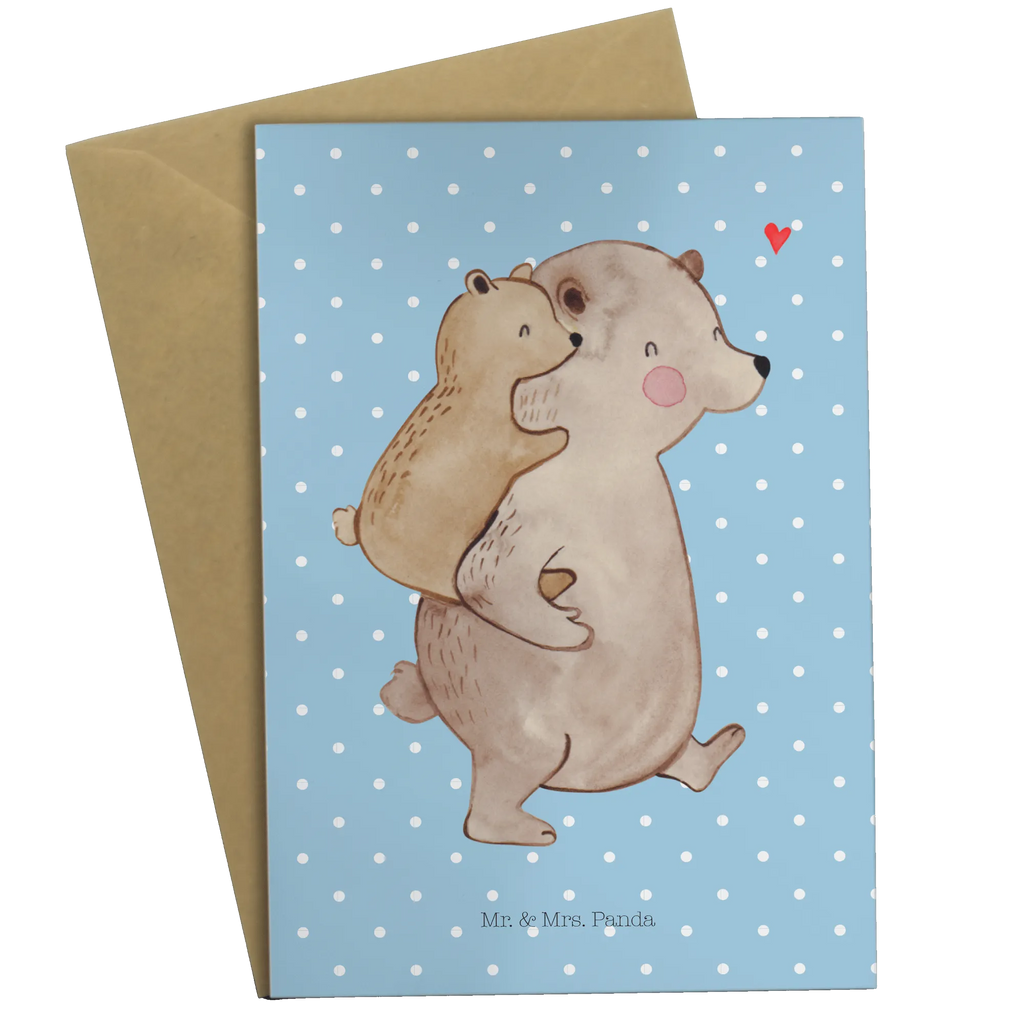 Grußkarte Papa Bär Hochzeitskarte, Geburtstagskarte, Karte, Ansichtskarten, Klappkarte, Grußkarte, Einladungskarte, Glückwunschkarte, Familie, Vatertag, Muttertag, Bruder, Schwester, Mama, Papa, Oma, Opa, Papi, Vati, Onkel, Geburtstag, Geschenk, Vater