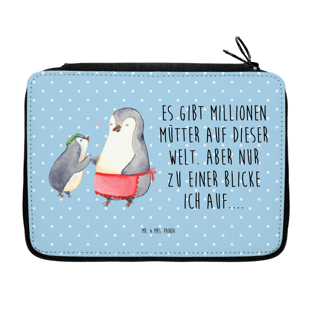Leather folder Penguin with child Etui für Stifte, Federtasche, Schlampermäppchen, Schuletui, Federmappe Set, Schulmäppchen, Bleistiftetui, Stiftetasche, Schreibmappe, Schüleretui, Buntstiftmäppchen, Stiftebeutel, Buntstiftetui, Federmäppchen, Zeichenetui, Malmappe, Stifte Etui, Bleistift Etui, Stiftemappe, Farbstiftetui, Schreibetui, Stifteetui, Mäppchen, Oma, Opa, Muttertag, Familie, Schwester, Bruder, Vatertag, Mama, Papa, Mutti, Mami, Geburststag, Mutter, Geschenk