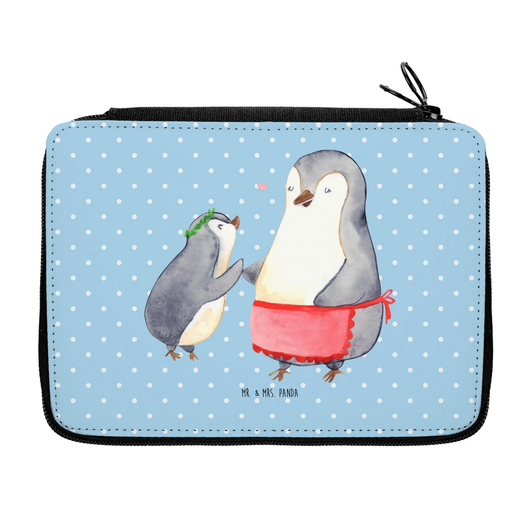 Leather folder Penguin with child Etui für Stifte, Federtasche, Schlampermäppchen, Schuletui, Federmappe Set, Schulmäppchen, Bleistiftetui, Stiftetasche, Schreibmappe, Schüleretui, Buntstiftmäppchen, Stiftebeutel, Buntstiftetui, Federmäppchen, Zeichenetui, Malmappe, Stifte Etui, Bleistift Etui, Stiftemappe, Farbstiftetui, Schreibetui, Stifteetui, Mäppchen, Oma, Opa, Muttertag, Familie, Schwester, Bruder, Vatertag, Mama, Papa, Mutti, Mami, Geburststag, Mutter, Geschenk