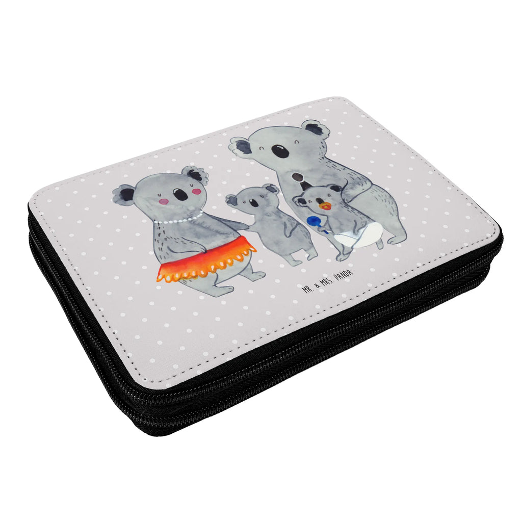 Leather folder Koala Family Stiftemappe, Schreibmappe, Stifteetui, Bleistiftetui, Schreibetui, Schuletui, Buntstiftmäppchen, Stiftebeutel, Schulmäppchen, Stiftetasche, Bleistift Etui, Schüleretui, Federmappe Set, Farbstiftetui, Buntstiftetui, Malmappe, Stifte Etui, Federtasche, Federmäppchen, Etui für Stifte, Zeichenetui, Mäppchen, Schlampermäppchen, Oma, Opa, Muttertag, Familie, Schwester, Bruder, Vatertag, Mama, Papa, Familienleben, Koalas, Family, Geschwister, Koala, Kinder