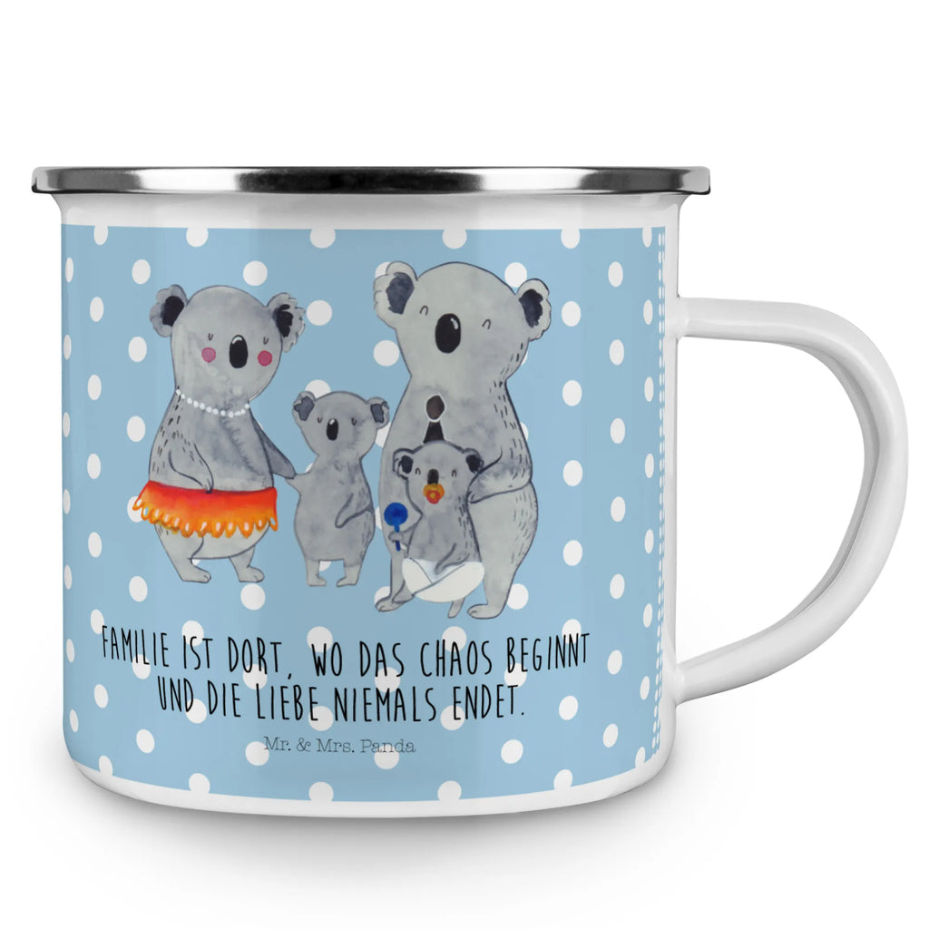 Camping Emaille Tasse Koala Familie wanderbecher, blechbecher, Campingbecher, wandertasse, Tasse, Emaille Tasse, Emailletasse, Teebecher, Emaille Becher, Pott, Trinkbecher, Becher, Tasse Emaille, becher emaille, Kaffeebecher, Teetasse, Metalltasse, Campingtasse, Blechtasse, Kaffeetasse, metallbecher, Reisebecher, emaillebecher, reisetasse, Oma, Opa, Muttertag, Familie, Schwester, Bruder, Vatertag, Mama, Papa, Familienleben, Family, Koalas, Geschwister, Kinder, Koala