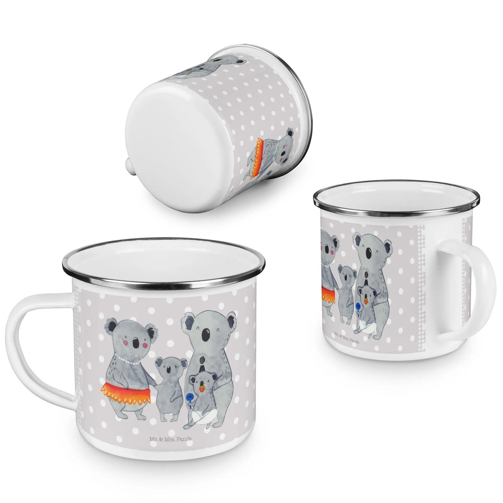 Camping Emaille Tasse Koala Familie wanderbecher, blechbecher, Campingbecher, wandertasse, Tasse, Emaille Tasse, Emailletasse, Teebecher, Emaille Becher, Pott, Trinkbecher, Becher, Tasse Emaille, becher emaille, Kaffeebecher, Teetasse, Metalltasse, Campingtasse, Blechtasse, Kaffeetasse, metallbecher, Reisebecher, emaillebecher, reisetasse, Oma, Opa, Muttertag, Familie, Schwester, Bruder, Vatertag, Mama, Papa, Familienleben, Family, Koalas, Geschwister, Kinder, Koala