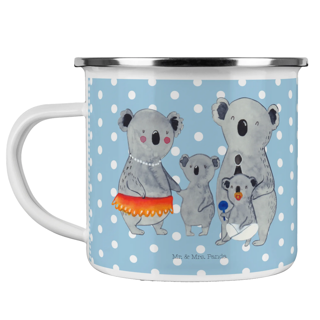 Camping Emaille Tasse Koala Familie wanderbecher, blechbecher, Campingbecher, wandertasse, Tasse, Emaille Tasse, Emailletasse, Teebecher, Emaille Becher, Pott, Trinkbecher, Becher, Tasse Emaille, becher emaille, Kaffeebecher, Teetasse, Metalltasse, Campingtasse, Blechtasse, Kaffeetasse, metallbecher, Reisebecher, emaillebecher, reisetasse, Oma, Opa, Muttertag, Familie, Schwester, Bruder, Vatertag, Mama, Papa, Familienleben, Family, Koalas, Geschwister, Kinder, Koala