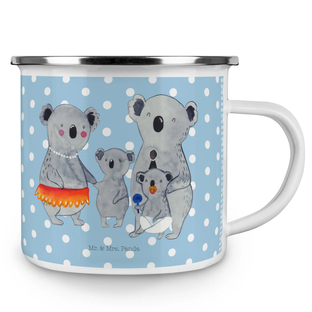 Camping Emaille Tasse Koala Familie wanderbecher, blechbecher, Campingbecher, wandertasse, Tasse, Emaille Tasse, Emailletasse, Teebecher, Emaille Becher, Pott, Trinkbecher, Becher, Tasse Emaille, becher emaille, Kaffeebecher, Teetasse, Metalltasse, Campingtasse, Blechtasse, Kaffeetasse, metallbecher, Reisebecher, emaillebecher, reisetasse, Oma, Opa, Muttertag, Familie, Schwester, Bruder, Vatertag, Mama, Papa, Familienleben, Family, Koalas, Geschwister, Kinder, Koala