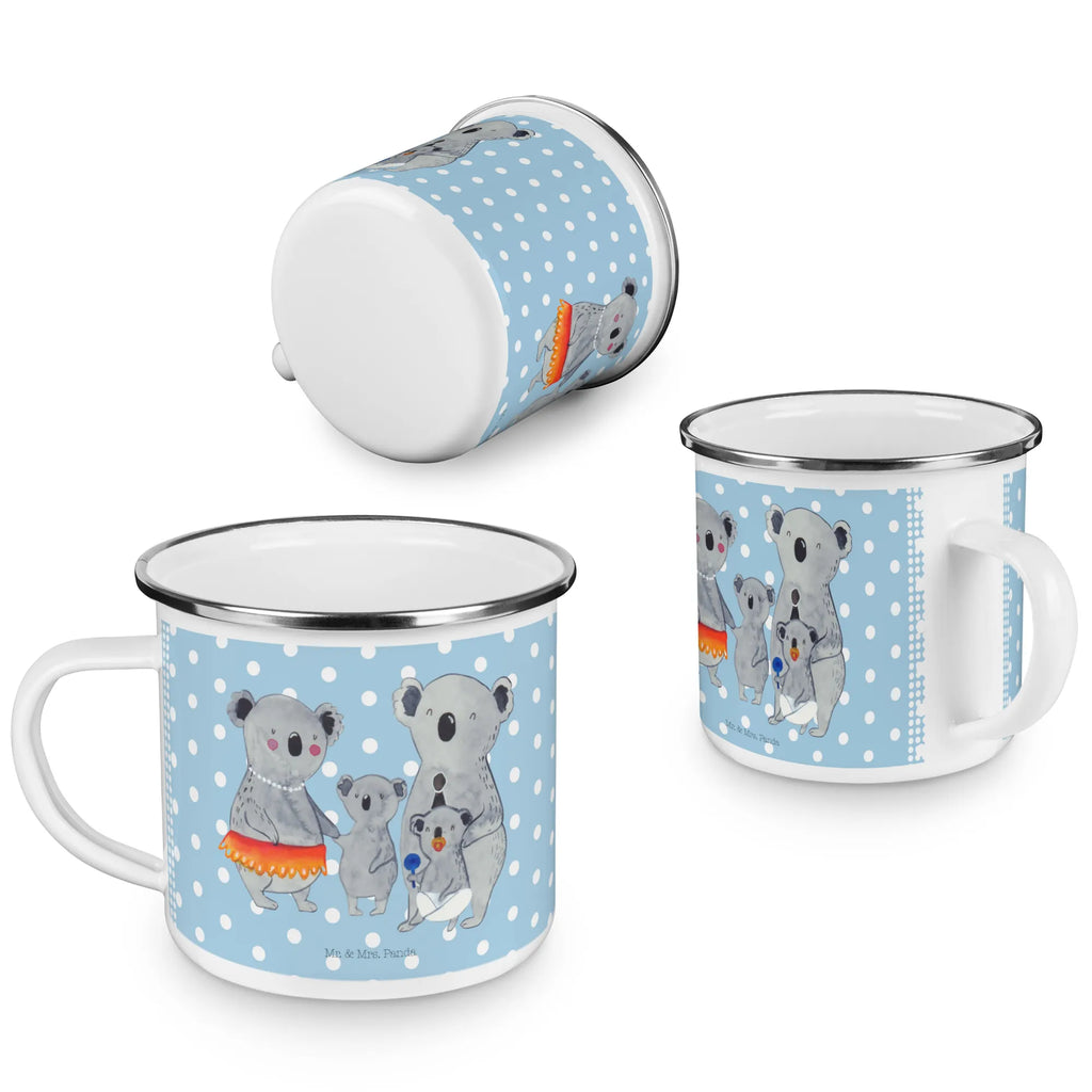 Camping Emaille Tasse Koala Familie wanderbecher, blechbecher, Campingbecher, wandertasse, Tasse, Emaille Tasse, Emailletasse, Teebecher, Emaille Becher, Pott, Trinkbecher, Becher, Tasse Emaille, becher emaille, Kaffeebecher, Teetasse, Metalltasse, Campingtasse, Blechtasse, Kaffeetasse, metallbecher, Reisebecher, emaillebecher, reisetasse, Oma, Opa, Muttertag, Familie, Schwester, Bruder, Vatertag, Mama, Papa, Familienleben, Family, Koalas, Geschwister, Kinder, Koala