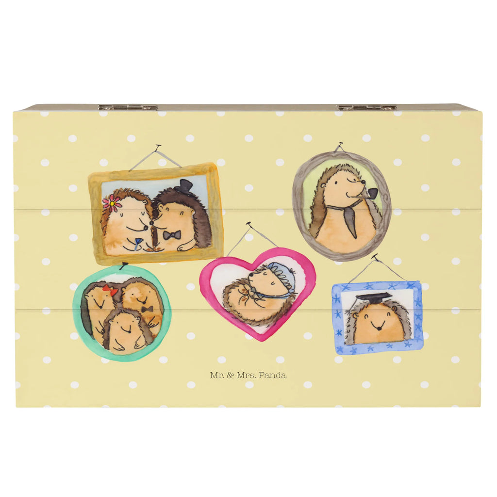 Wooden chest Hedgehog family XXL, Kiste, Erinnerungsbox, Schatulle, Holzkiste, Geschenkbox, Schatzkiste, Dekokiste, Aufbewahrungsbox, Truhe, Geschenkdose, Erinnerungskiste, Familie, Vatertag, Muttertag, Bruder, Schwester, Mama, Papa, Oma, Opa, Zusammenhalt, Bilder, Liebe, Igel, Glück