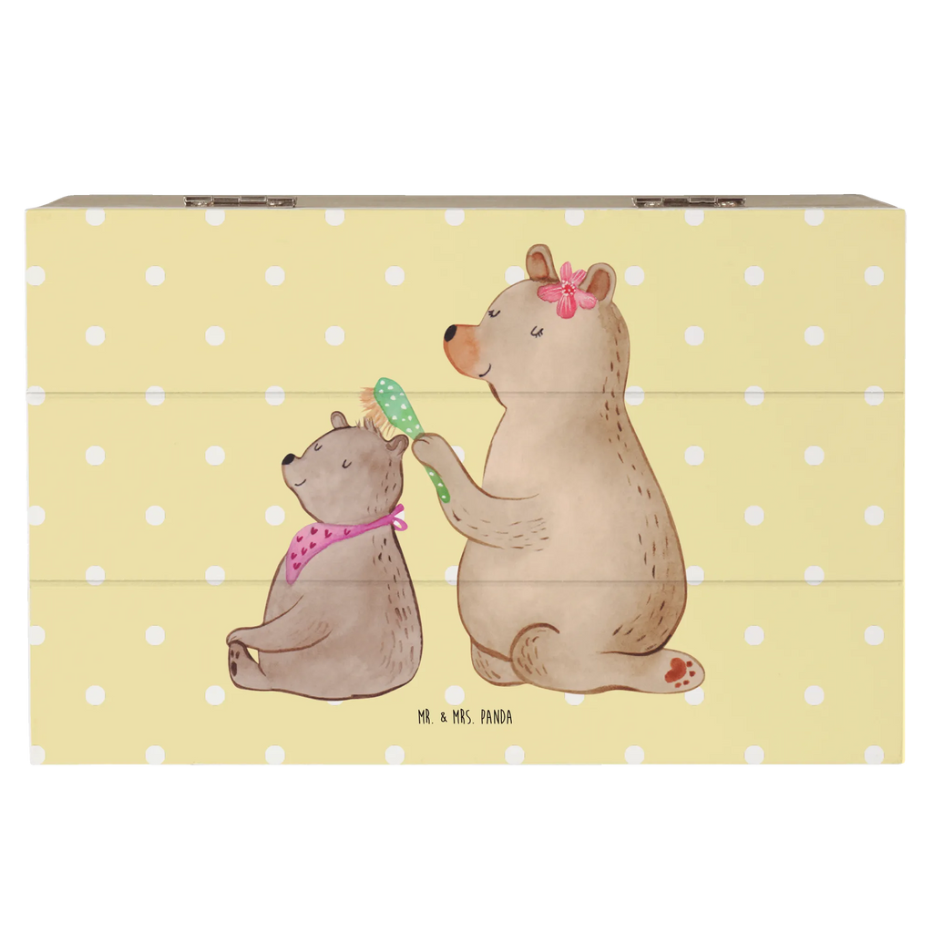 Holzkiste Bär mit Kind Erinnerungsbox, Geschenkdose, Aufbewahrungsbox, Dekokiste, Geschenkbox, Erinnerungskiste, Truhe, XXL, Schatulle, Kiste, Holzkiste, Schatzkiste, Familie, Vatertag, Muttertag, Bruder, Schwester, Mama, Papa, Oma, Opa, Mutter, Mutti, Geschenk