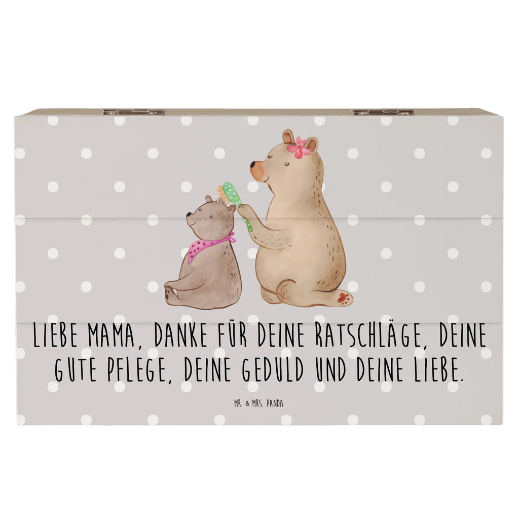 Holzkiste Bär mit Kind Erinnerungsbox, Geschenkdose, Aufbewahrungsbox, Dekokiste, Geschenkbox, Erinnerungskiste, Truhe, XXL, Schatulle, Kiste, Holzkiste, Schatzkiste, Familie, Vatertag, Muttertag, Bruder, Schwester, Mama, Papa, Oma, Opa, Mutter, Mutti, Geschenk