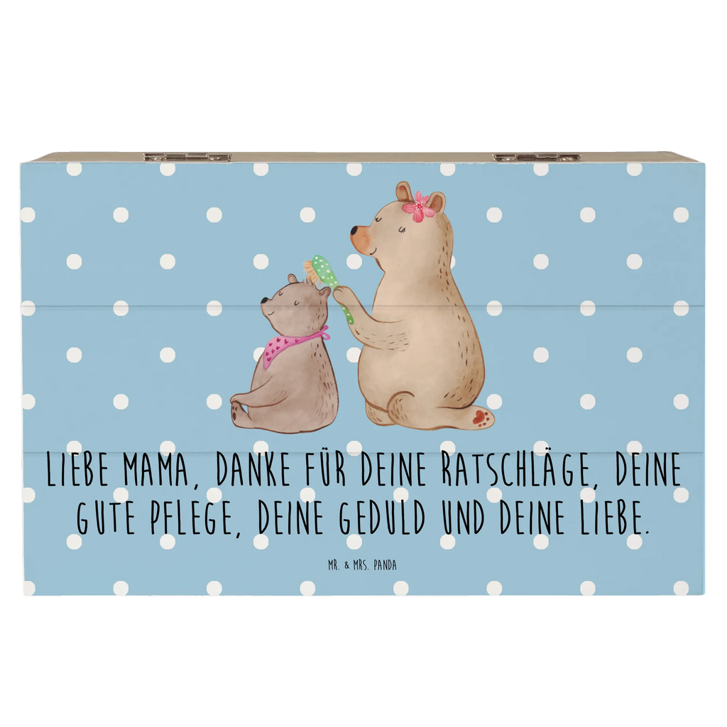 Holzkiste Bär mit Kind Erinnerungsbox, Geschenkdose, Aufbewahrungsbox, Dekokiste, Geschenkbox, Erinnerungskiste, Truhe, XXL, Schatulle, Kiste, Holzkiste, Schatzkiste, Familie, Vatertag, Muttertag, Bruder, Schwester, Mama, Papa, Oma, Opa, Mutter, Mutti, Geschenk