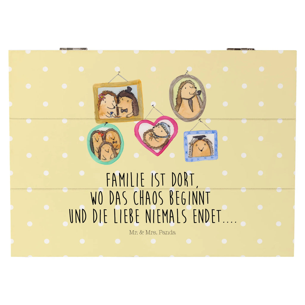 Wooden chest Hedgehog family XXL, Kiste, Erinnerungsbox, Schatulle, Holzkiste, Geschenkbox, Schatzkiste, Dekokiste, Aufbewahrungsbox, Truhe, Geschenkdose, Erinnerungskiste, Familie, Vatertag, Muttertag, Bruder, Schwester, Mama, Papa, Oma, Opa, Zusammenhalt, Bilder, Liebe, Igel, Glück