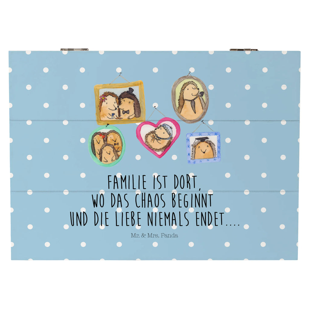 Wooden chest Hedgehog family XXL, Kiste, Erinnerungsbox, Schatulle, Holzkiste, Geschenkbox, Schatzkiste, Dekokiste, Aufbewahrungsbox, Truhe, Geschenkdose, Erinnerungskiste, Familie, Vatertag, Muttertag, Bruder, Schwester, Mama, Papa, Oma, Opa, Zusammenhalt, Bilder, Liebe, Igel, Glück