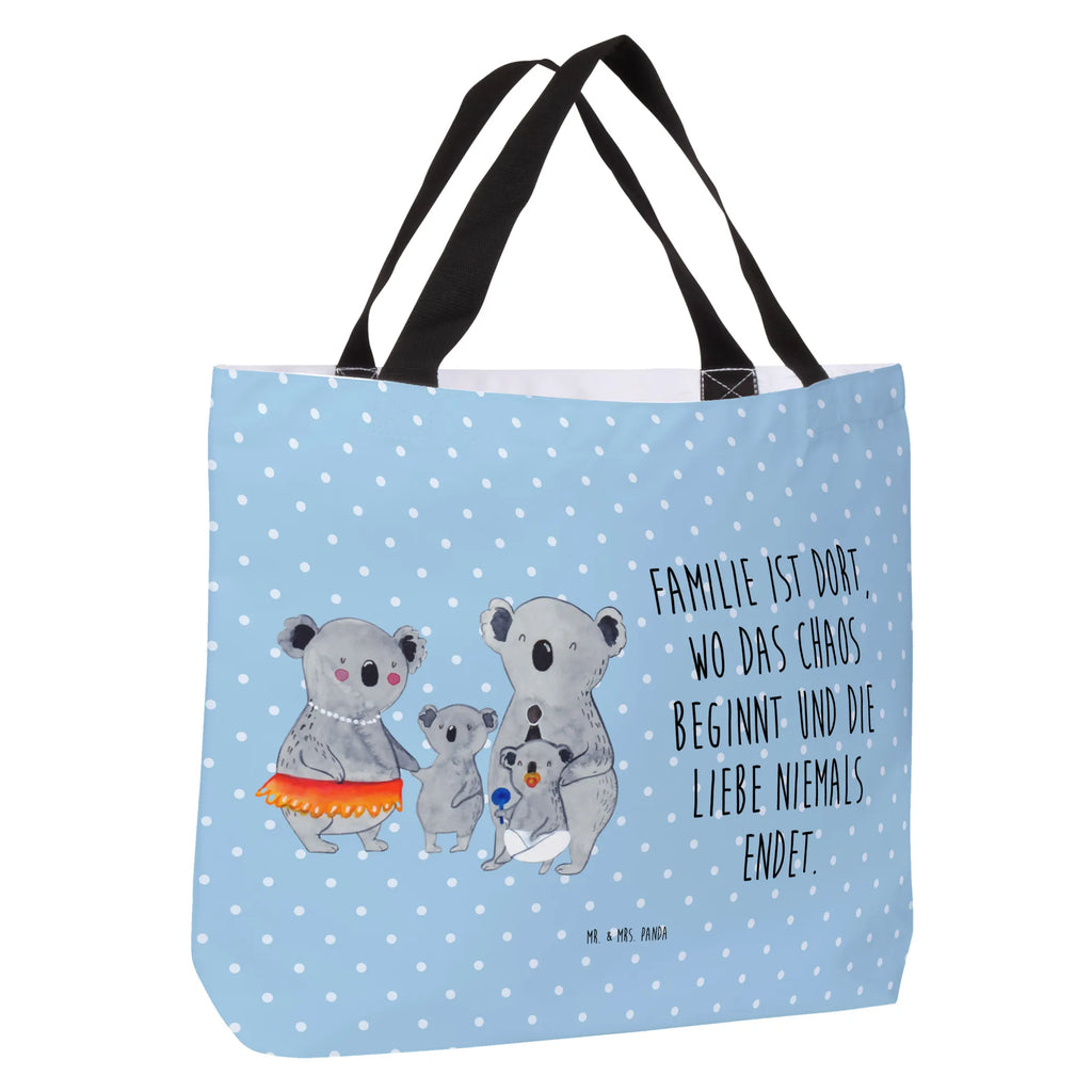 Shopper Koala Familie XXL Tasche, Tüte, Strandtasche, Einkaufsbeutel, Ausflug, Beutel, Stofftasche, Schultasche, Einkaufstasche, Tragebeutel, XL, Freizeittasche, Schulbeutel, Shopper, Schultertasche, Alltagstasche, Papa, Mama, Bruder, Schwester, Muttertag, Familie, Vatertag, Opa, Oma, Kinder, Family, Familienleben, Koalas, Koala, Geschwister