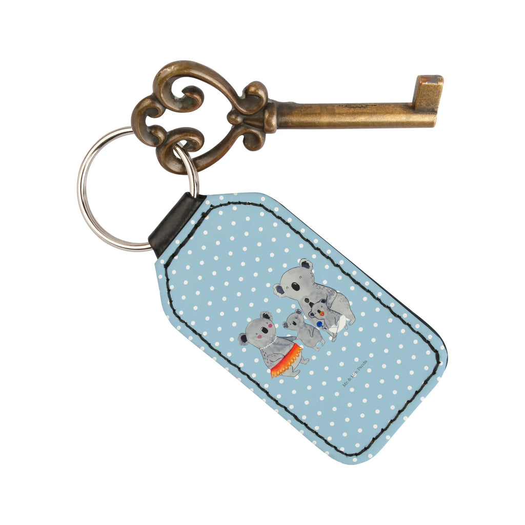 Rectangular key ring Koala Family pendant, lucky charm, bag pendant, keychain, key ring, Family, Father's Day, Mother's Day, brother, sister, Mom, Dad, dad, siblings, family, mom, family life, children, Koala, koalas