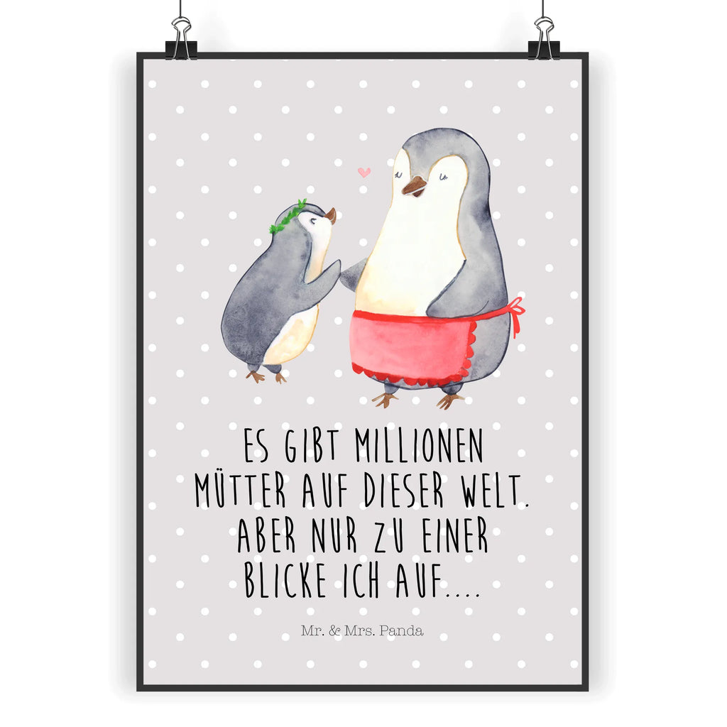 Poster Penguin with child Poster, Wandposter, Bild, Wanddeko, Küchenposter, Kinderposter, Wanddeko Bild, Raumdekoration, Wanddekoration, Handgemaltes Poster, Mr. & Mrs. Panda Poster, Designposter, Kunstdruck, Posterdruck, Familie, Vatertag, Muttertag, Bruder, Schwester, Mama, Papa, Oma, Opa, Geschenk, Mami, Mutti, Mutter, Geburststag