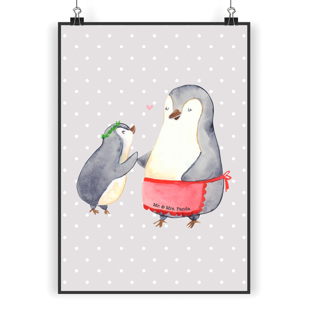 Poster Penguin with child Poster, Wandposter, Bild, Wanddeko, Küchenposter, Kinderposter, Wanddeko Bild, Raumdekoration, Wanddekoration, Handgemaltes Poster, Mr. & Mrs. Panda Poster, Designposter, Kunstdruck, Posterdruck, Familie, Vatertag, Muttertag, Bruder, Schwester, Mama, Papa, Oma, Opa, Geschenk, Mami, Mutti, Mutter, Geburststag