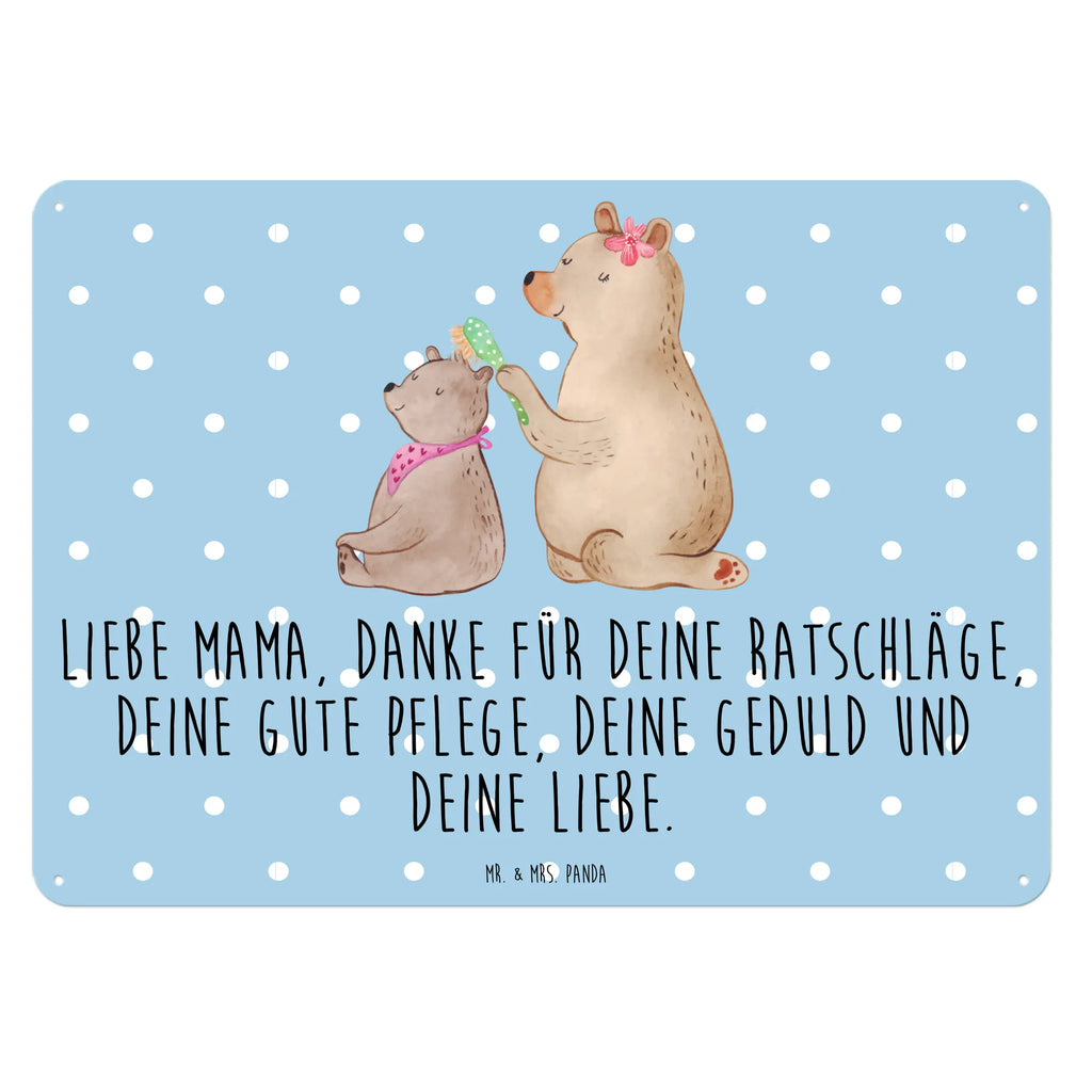 Blechschild Bär mit Kind Dekoschild Metall, Türschild Metall, Blechschild Zum Aufhängen, Blechschild Büro, Blechschild Für Frauen, Blechschild Groß, Blechschild, Wandschild Metall, Blechschild Für Männer, Blechschild Küche, Muttertag, Schwester, Mama, Bruder, Vatertag, Papa, Oma, Opa, Familie, Mutti, Mutter, Geschenk