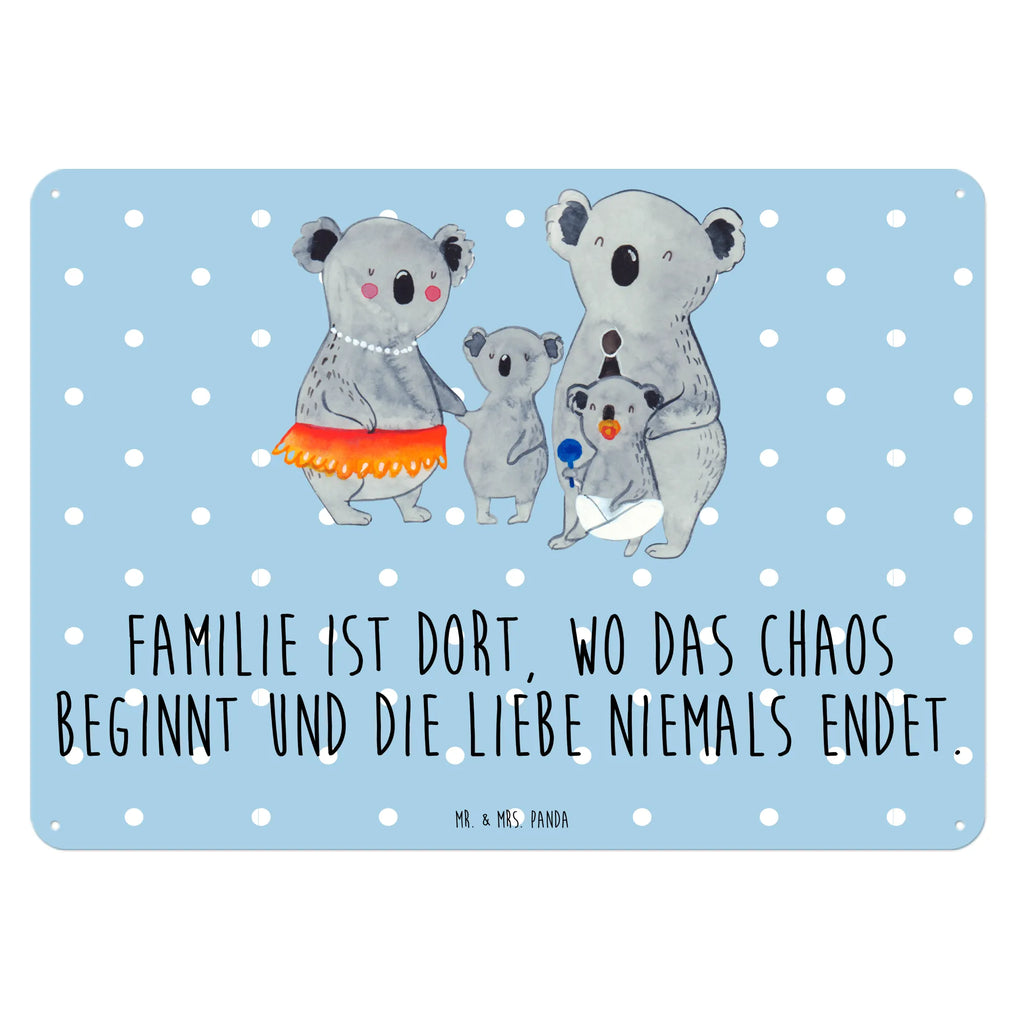 Tin sign Koala Family Blechschild Groß, Dekoschild Metall, Blechschild Zum Aufhängen, Türschild Metall, Wandschild Metall, Blechschild Für Männer, Blechschild Büro, Blechschild Küche, Blechschild Für Frauen, Blechschild, Muttertag, Schwester, Mama, Bruder, Vatertag, Papa, Oma, Opa, Familie, Family, Kinder, Koala, Familienleben, Geschwister, Koalas