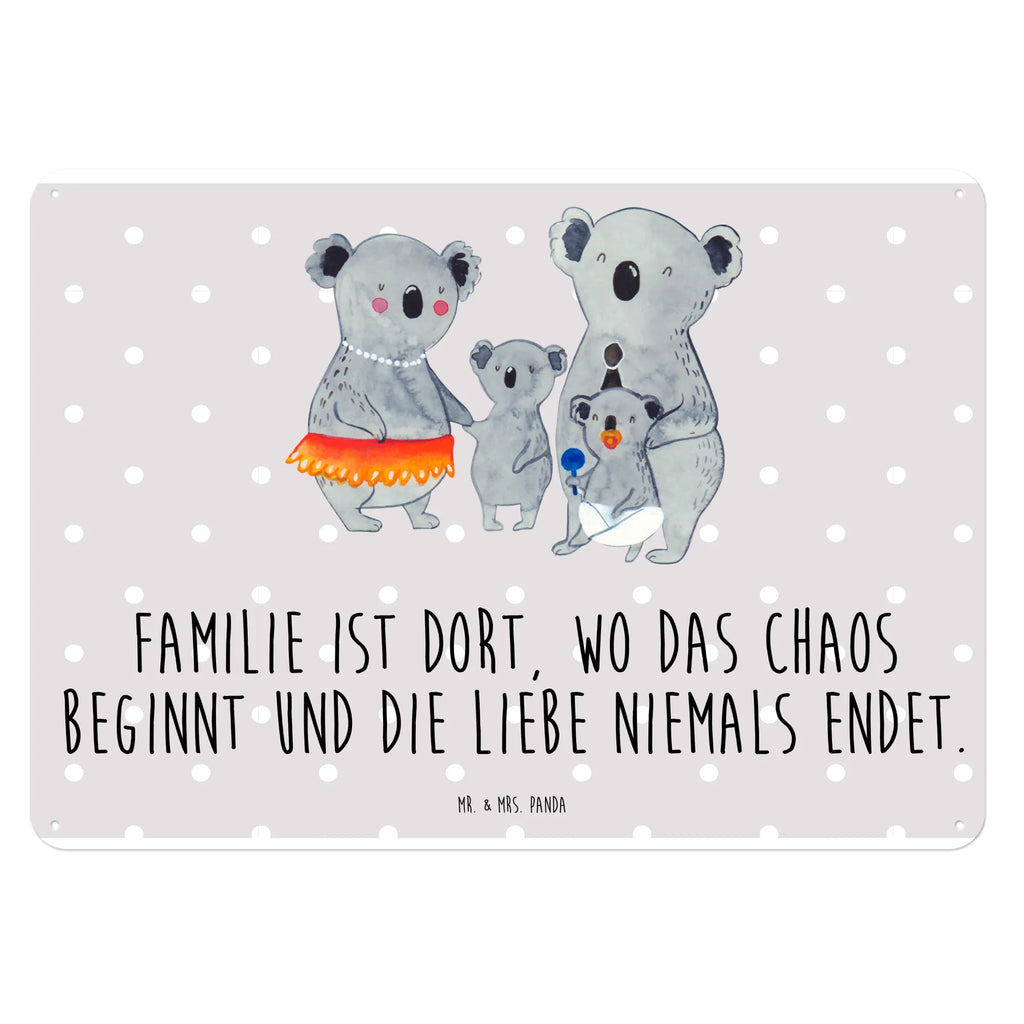 Tin sign Koala Family Blechschild Groß, Dekoschild Metall, Blechschild Zum Aufhängen, Türschild Metall, Wandschild Metall, Blechschild Für Männer, Blechschild Büro, Blechschild Küche, Blechschild Für Frauen, Blechschild, Muttertag, Schwester, Mama, Bruder, Vatertag, Papa, Oma, Opa, Familie, Family, Kinder, Koala, Familienleben, Geschwister, Koalas