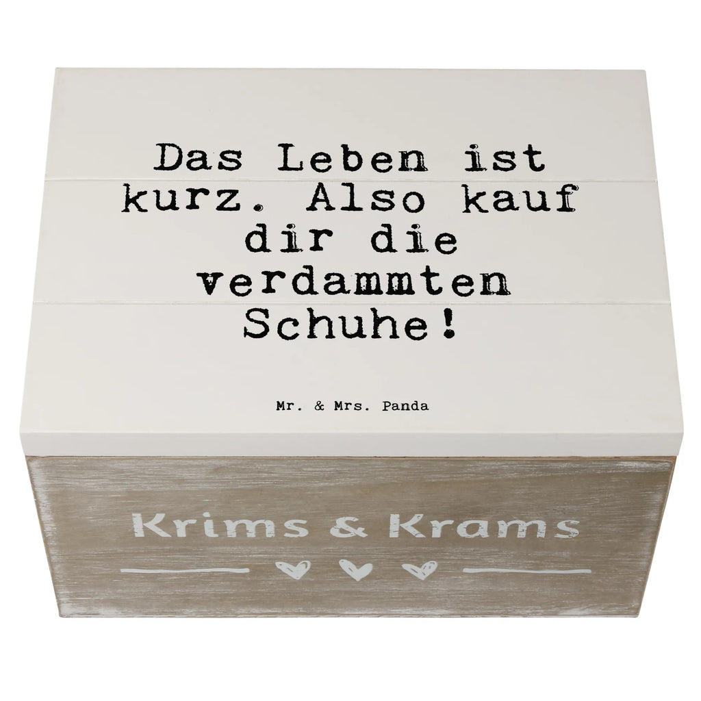 Wooden chest Das Leben ist kurz.... Wooden box, decorative box, memory box, XXL, storage box, treasure chest, casket, chest, box, saying, sayings, funny, wisdom, quotes, Sayings Proverbs Wisdom Quotes Funny Wisdom Words