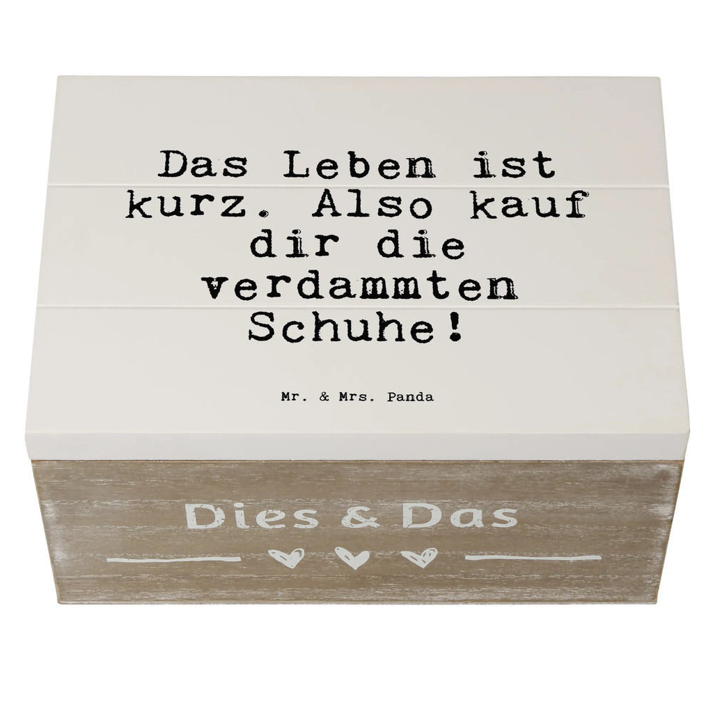 Wooden chest Das Leben ist kurz.... Wooden box, decorative box, memory box, XXL, storage box, treasure chest, casket, chest, box, saying, sayings, funny, wisdom, quotes, Sayings Proverbs Wisdom Quotes Funny Wisdom Words