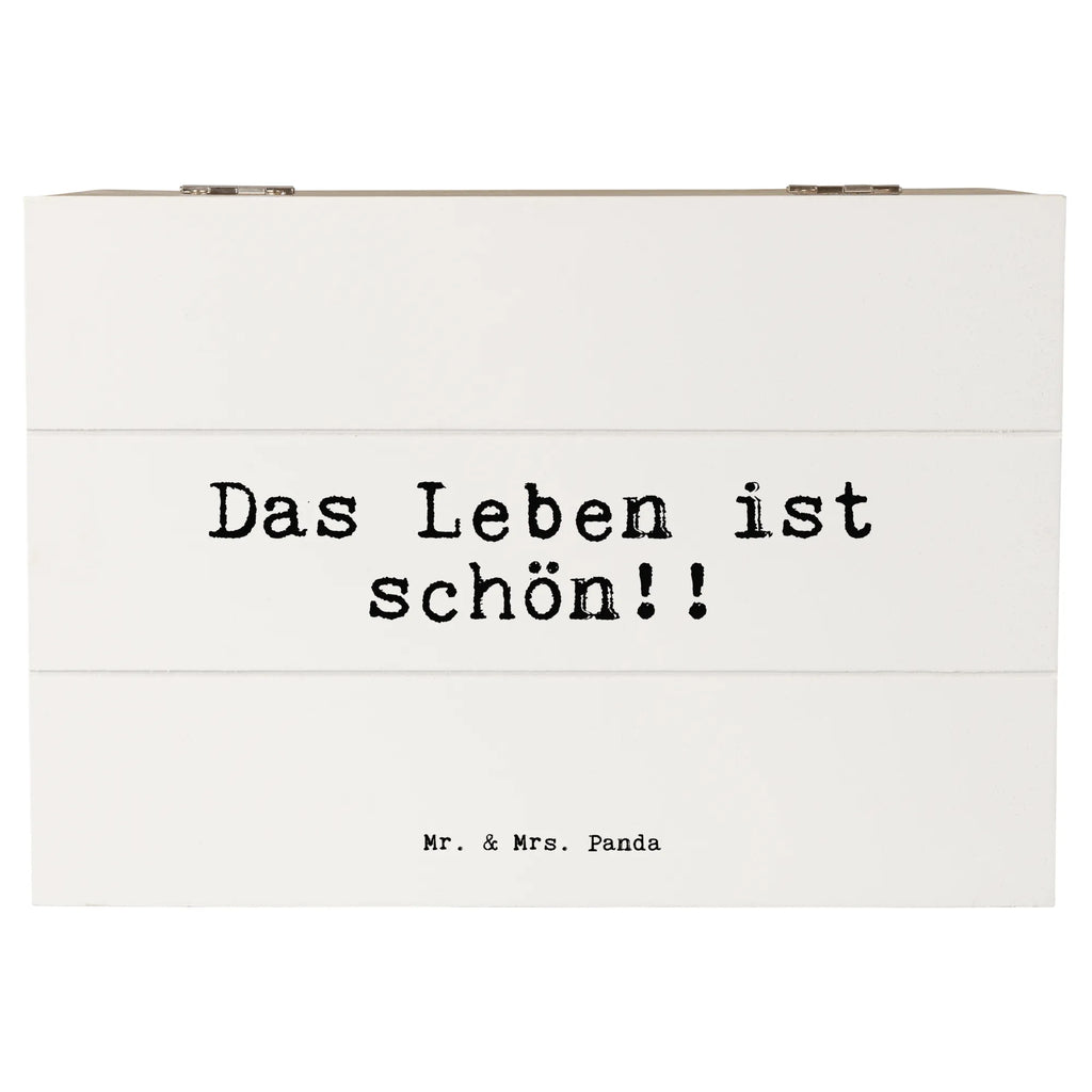 Skrzynia drewniana Das Leben ist schön!!... Przysłowie, przysłowia, zabawne przysłowia, mądrości, cytaty, prezenty z przysłowiami