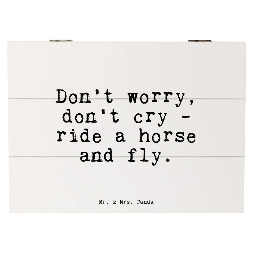 Skrzynia drewniana Don't worry, don't cry... Przysłowie, przysłowia, zabawne przysłowia, mądrości, cytaty, prezenty z przysłowiami