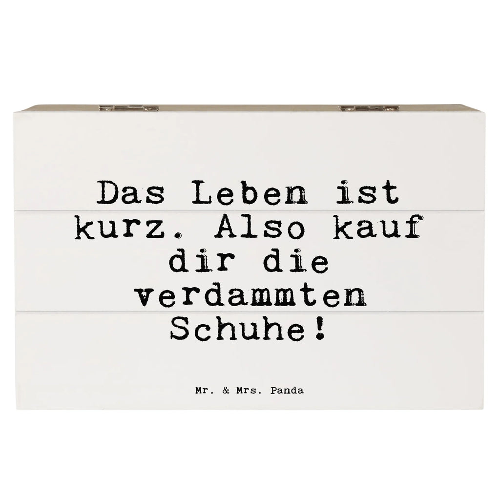 Wooden chest Das Leben ist kurz.... Wooden box, decorative box, memory box, XXL, storage box, treasure chest, casket, chest, box, saying, sayings, funny, wisdom, quotes, Sayings Proverbs Wisdom Quotes Funny Wisdom Words