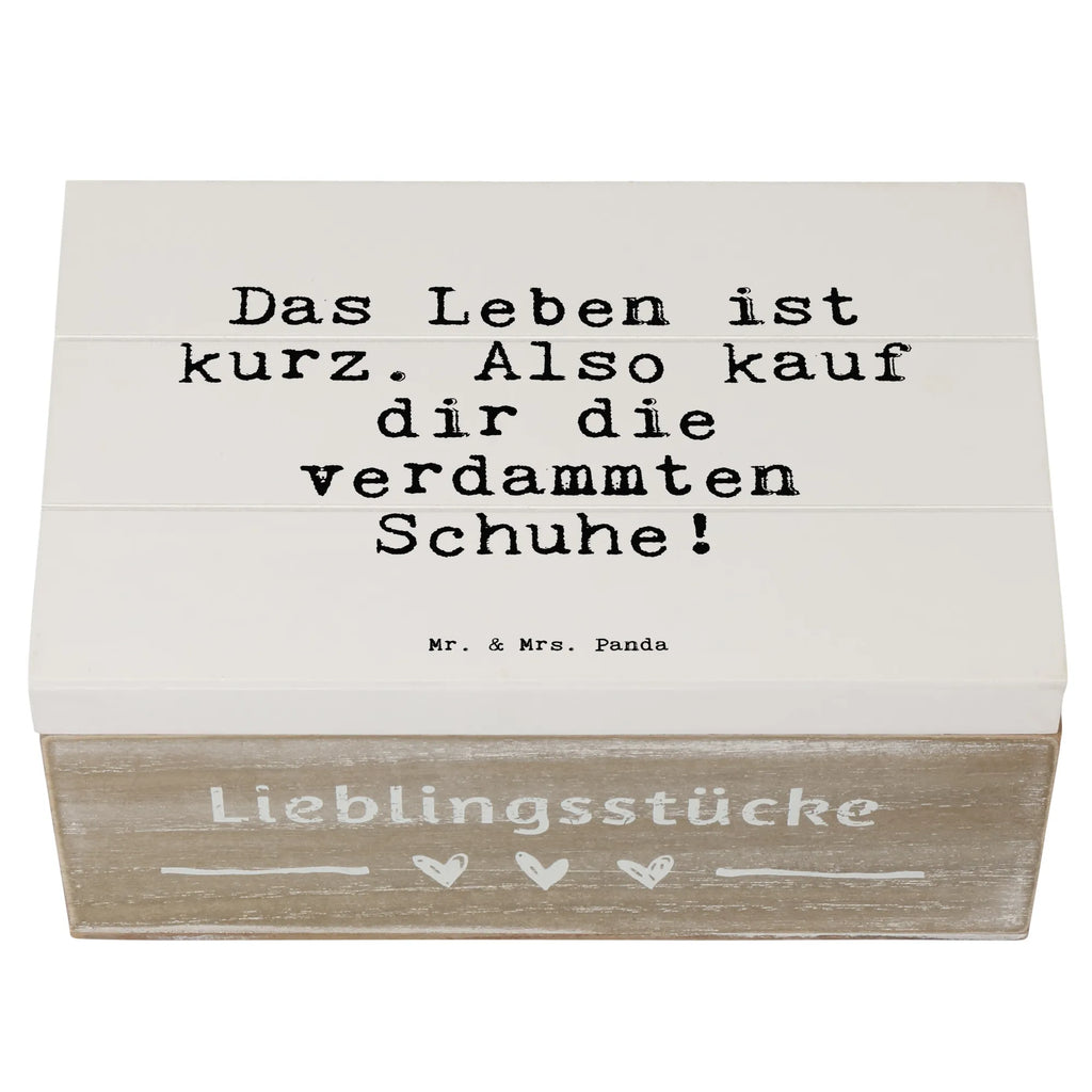 Wooden chest Das Leben ist kurz.... Wooden box, decorative box, memory box, XXL, storage box, treasure chest, casket, chest, box, saying, sayings, funny, wisdom, quotes, Sayings Proverbs Wisdom Quotes Funny Wisdom Words