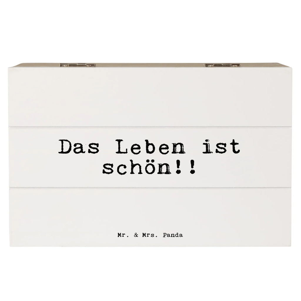 Skrzynia drewniana Das Leben ist schön!!... Przysłowie, przysłowia, zabawne przysłowia, mądrości, cytaty, prezenty z przysłowiami