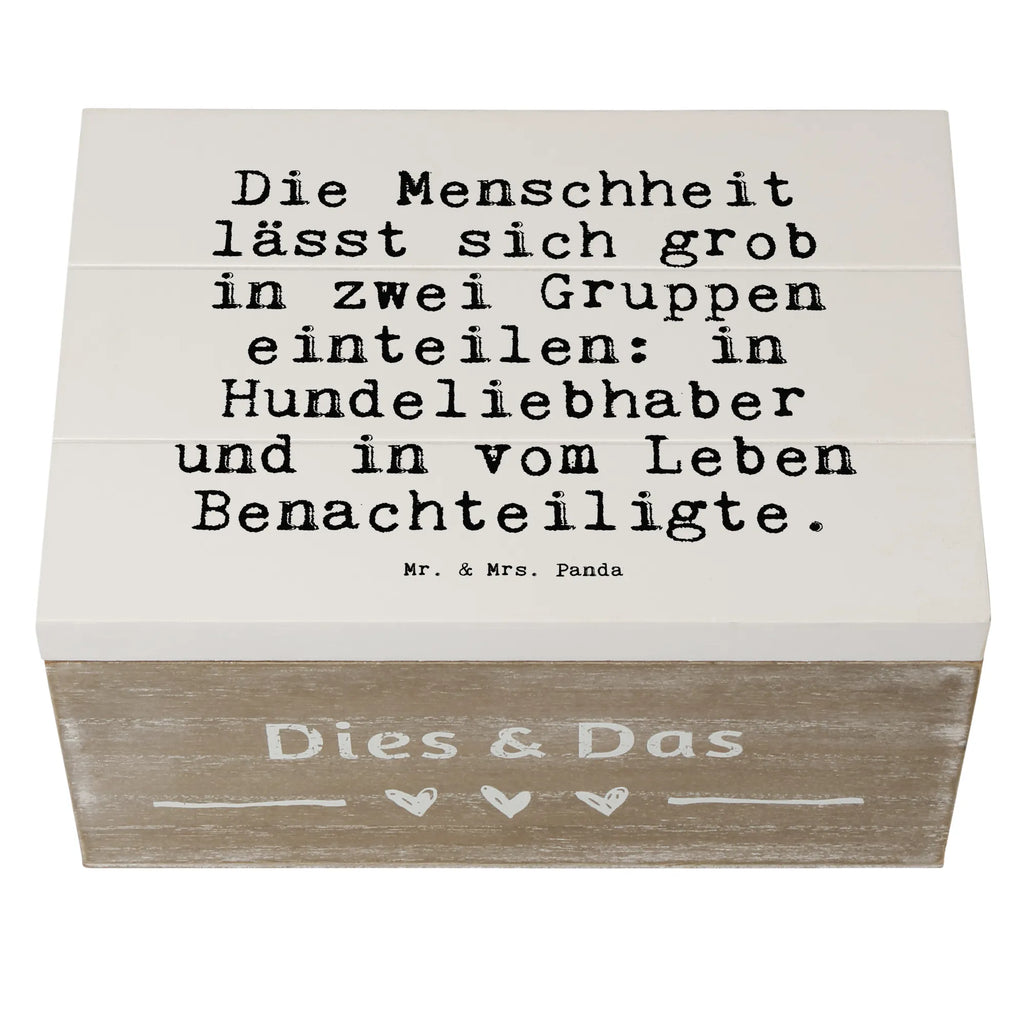 Wooden chest Die Menschheit lässt sich... XXL, Erinnerungsbox, Truhe, Aufbewahrungsbox, Geschenkdose, Erinnerungskiste, Kiste, Holzkiste, Dekokiste, Geschenkbox, Schatulle, Schatzkiste, Spruch, Sprüche, lustige Sprüche, Weisheiten, Zitate, Spruch Geschenke, Spruch Sprüche Weisheiten Zitate Lustig Weisheit Worte