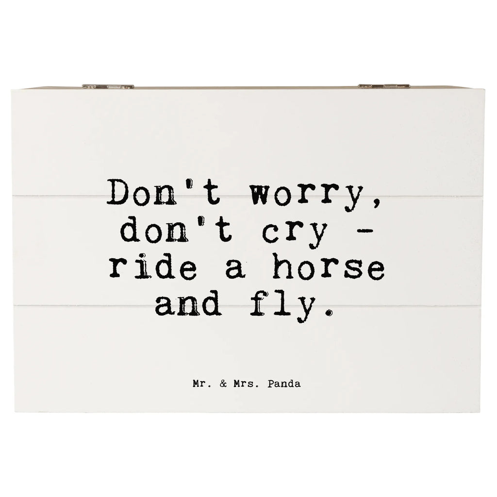 Skrzynia drewniana Don't worry, don't cry... Przysłowie, przysłowia, zabawne przysłowia, mądrości, cytaty, prezenty z przysłowiami